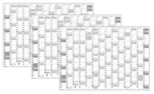 3x XXL Wandkalender gerollt