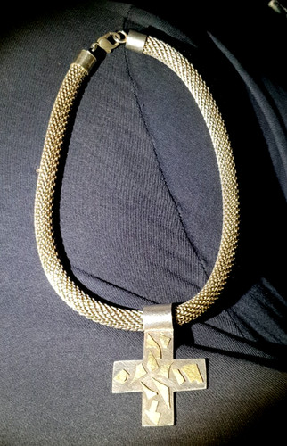 Mesh halskette massiv mit - mesh,