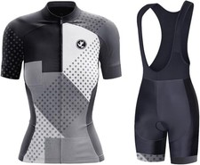 UGLY FROG 2024 Damen Radtrikot Set Radtrikot Kurzarm + Radhose mit 20D