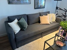 Sofa Ikea FRIHETEN 3er-Bettsofa, Skiftebo dunkelgrau