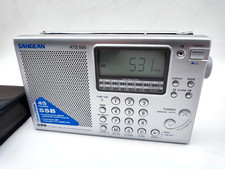 Sangean ATS505 AM FM SW MW LW Radio - Super erhalten mit Tasche - Weltempfänger