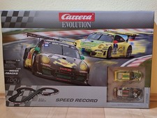 Carrera Evolution|1:32|Speed Record Rennbahn analog Porsche GT3 RSR #8+#18|25202