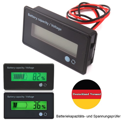 12v 72v lcd anzeige volt - anzeige,