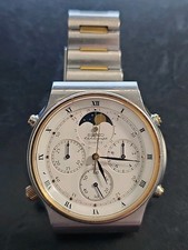 Seiko 7A48 - 7000 Armbanduhr, Chronograph, Mondphase, Herren; neue Batterie