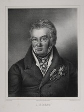 Johann Nepomuk Rust (1775-1840) Portrait Lithographie ca. 1850