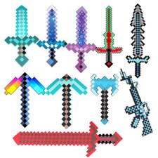 Diamant Schwert Spitzhacke Waffen Modell Figures Kinder Spielzeug Geschenk EVA