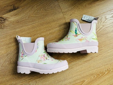 NEXT Mädchen Gummistiefel Blumen Chelsea Boots Gr 30 (UK 12) NEU