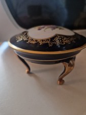 Porzellan Deckeldose Lindner