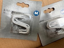 S-Haken weiß 10 Stück stahl weiß 50mm / PalRegK33