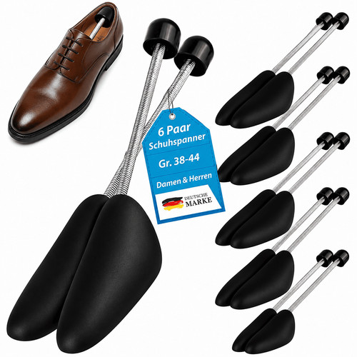 Schuhspanner 6er set schwarz - schuhspanner,