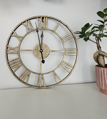Vintage wanduhr gold cm - 40,