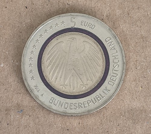 Euro münze blauer - münze,