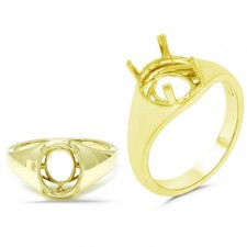 Herren Oval Form 11x9mm Semi