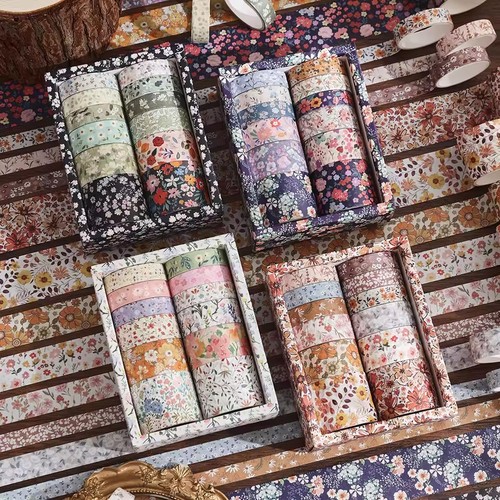 Washi tape set floral - washi,