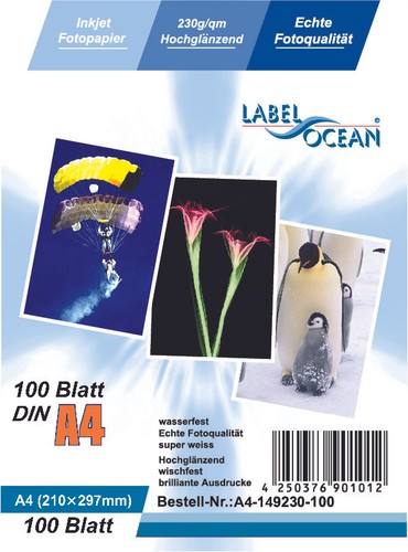 200 blatt din 230g - a4, 230g/m²