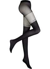 Strumpfhose mit Schriftzug in Tattoo Optik Gr. 48/50 Schwarz Unterwasche Neu*