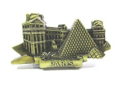 Paris Magnet Metall Louvre