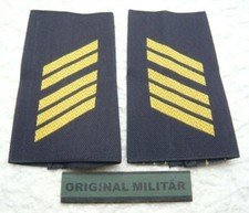 Rangabzeichen Marine Oberstabsgefreiter  gold/blau Bw Schulter Klappen Schlaufen