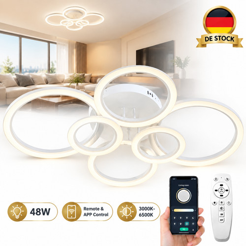 Led deckenleuchte 48w ring - led,