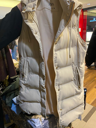 Zara damen steppweste - steppweste, beige