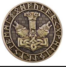 Anstecker  Thors Hammer Wolf