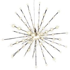 120 LED Meteor-Stern warm-weiß Außen Trafo Timer Weihnachtsstern zum Aufhängen