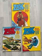 3 x  ZACK Hefte  1976   -  Comic   -  Nr. 1 , 18 , 19