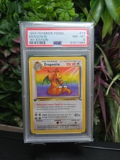 Dragonite 1. Edition 19/62 Non Holo Fossil 1999 PSA 8 Near MINT Englisch Pokémon