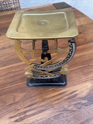 Antike briefwaage messing - messing, /