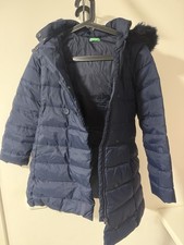 Benetton Daunenjacke Mädchen Dunkelblau 150 XL