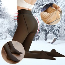 Winter Damen Thermo Strumpfhose Leggins Stretchy Innen fleece Hose Mode Leggings