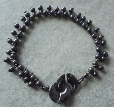 Pilgrim Armband Schmuck silbergrau aus Hämatit - Perlchen gefertigt Nr. 2806