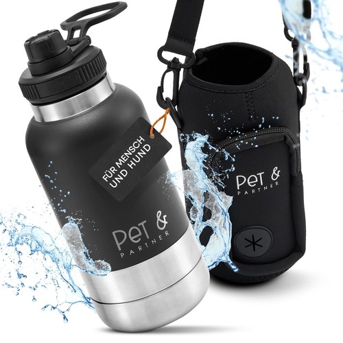 Hundetrinkflasche edelstahl - hundetrinkflasche,