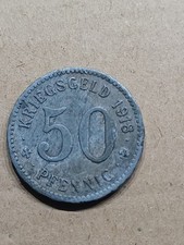 Kriegsmünze   50 Pfennig  Notgeld 1918  Kleingeldersatzmarke - Stadt  Hagen