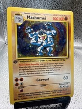 Pokémon Machomei Holo 1. Edition Deutsch Ex