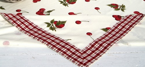 Tischdecke mitteldecke cherry - mitteldecke,