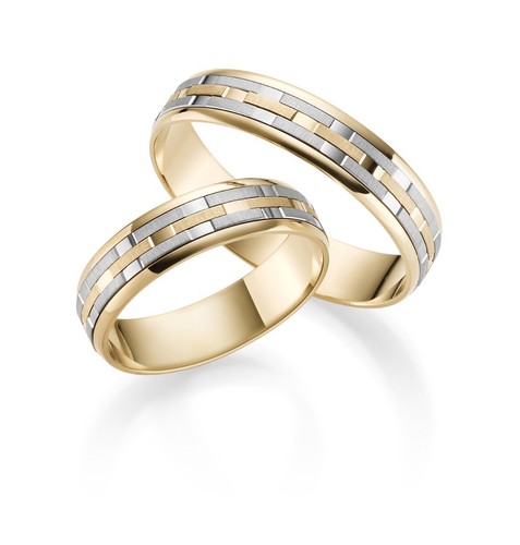 2x333 gold trauringe paarpreis - gold,