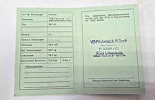 Simson Registrierschein