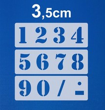 Schablone Nr.5 Zahlen 3,5cm