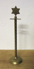 Adventskranzständer aus Metall Messing alt gold 38  cm hoch vintage