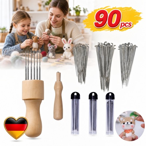 Nadelfilz set mit - nadelfilz-set, filznadeln