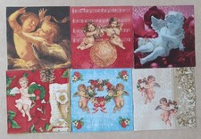 6 Servietten Engel,Blumen,Musiknoten Nostalgie