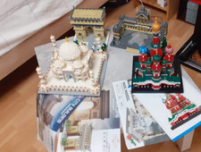4Sets  Louvre, TajMahal, BasiliusKathedrale, Triumph.. Diamondblocks + Anleitung