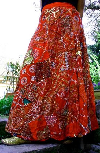 Vintage boho sari patchwork - vintage,boho,