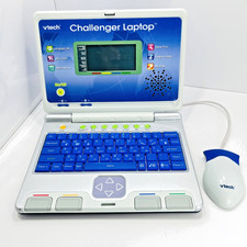 VTech Challenger Laptop - Kinder Laptop Sound und Spiele blau - DEFEKT.