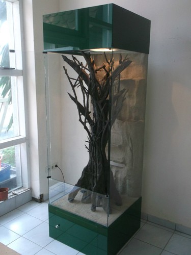 Hochkant glas terrarium - glas,