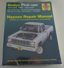 Reparaturanleitung Dodge RAM Ramcharger + Trailduster Pick Up, Bj: 1974 - 1993