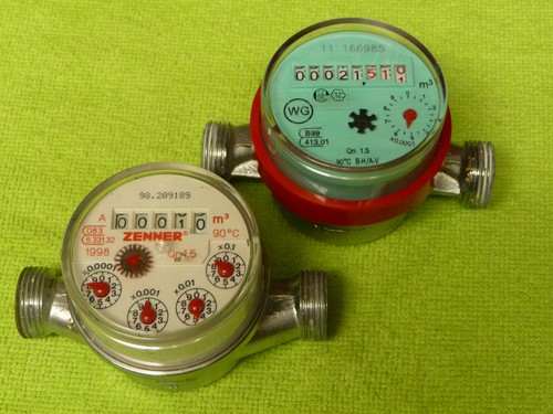Warmwasserzähler wasseruhr - warmwasserzÄhler,