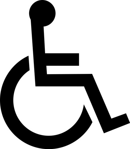 Aufkleber rollstuhl - rollstuhl, /