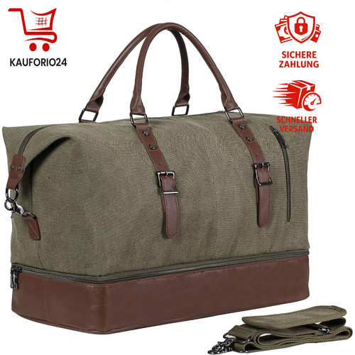 Reisetasche segeltuch leder - reisetasche,